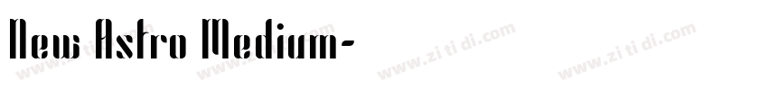 New Astro Medium字体转换